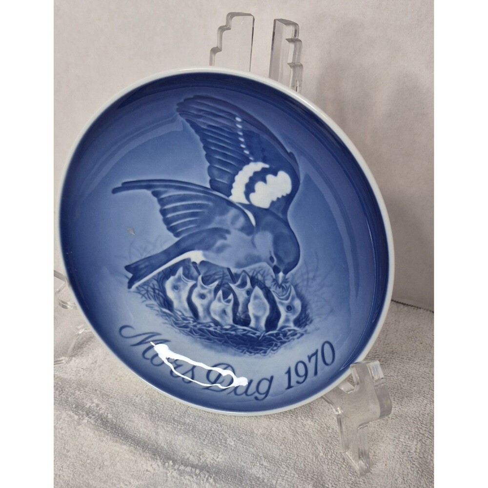 Bing Grondahl Mothers Day 1970 Porcelain Plate Birds